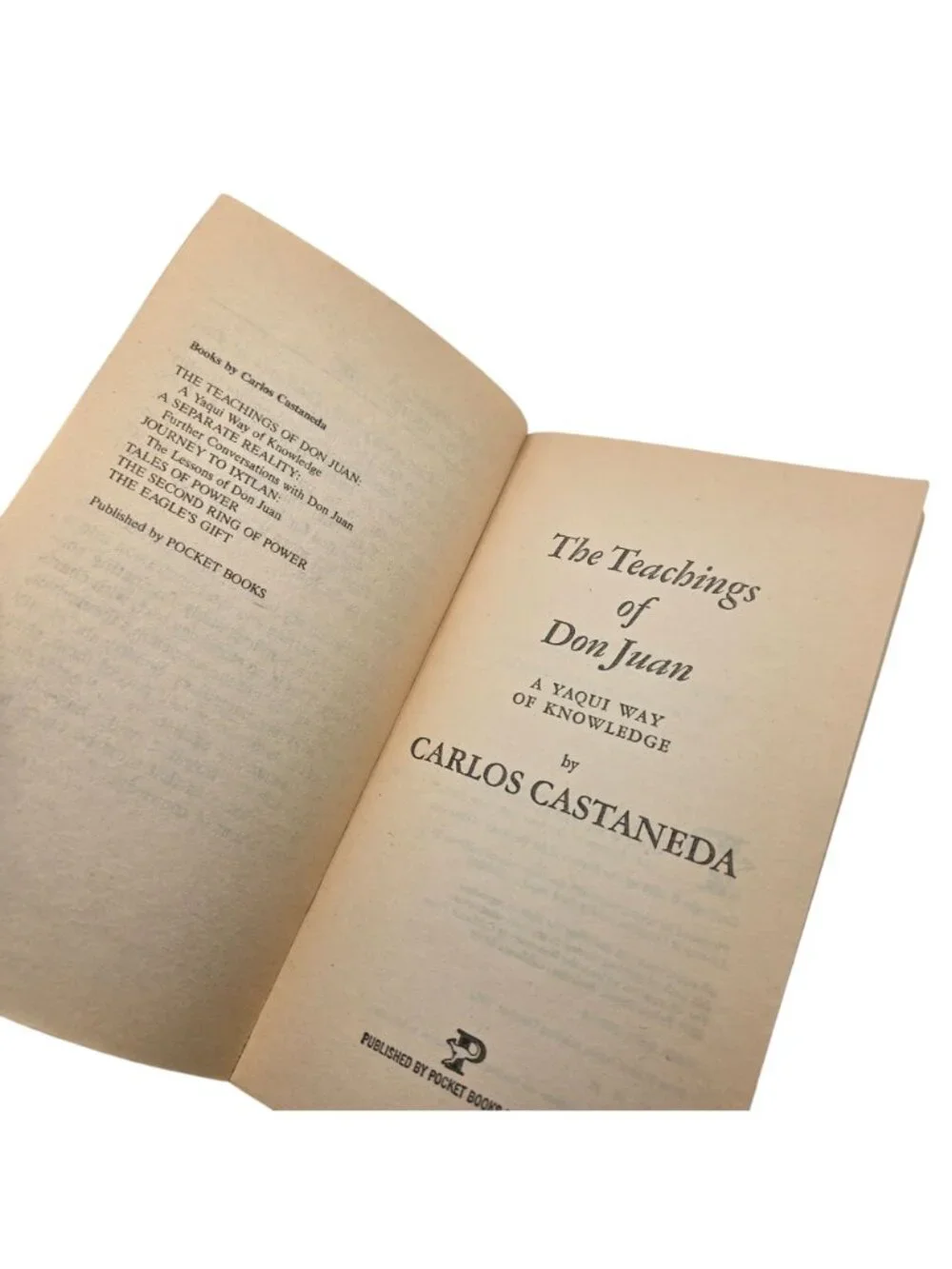 Carlos Castaneda Paperback Book Lot Of 3 Vintage 1970s Teachings Of Don Jaun